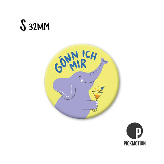 Magnet rund 32mm "Gönn ich mir"