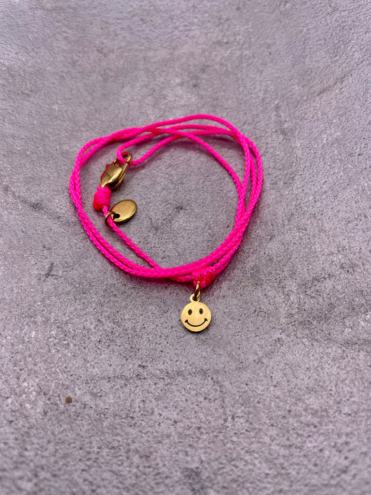 band bandit Armband Smiley neon pink