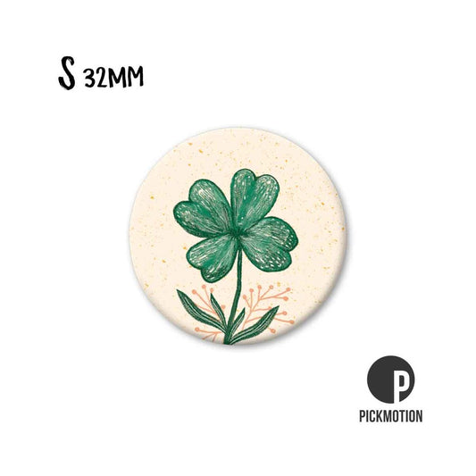 Magneet rond 32 mm "klavertjevier"