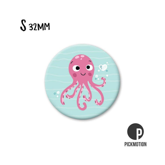 Magneet rond 32mm "Octopus"