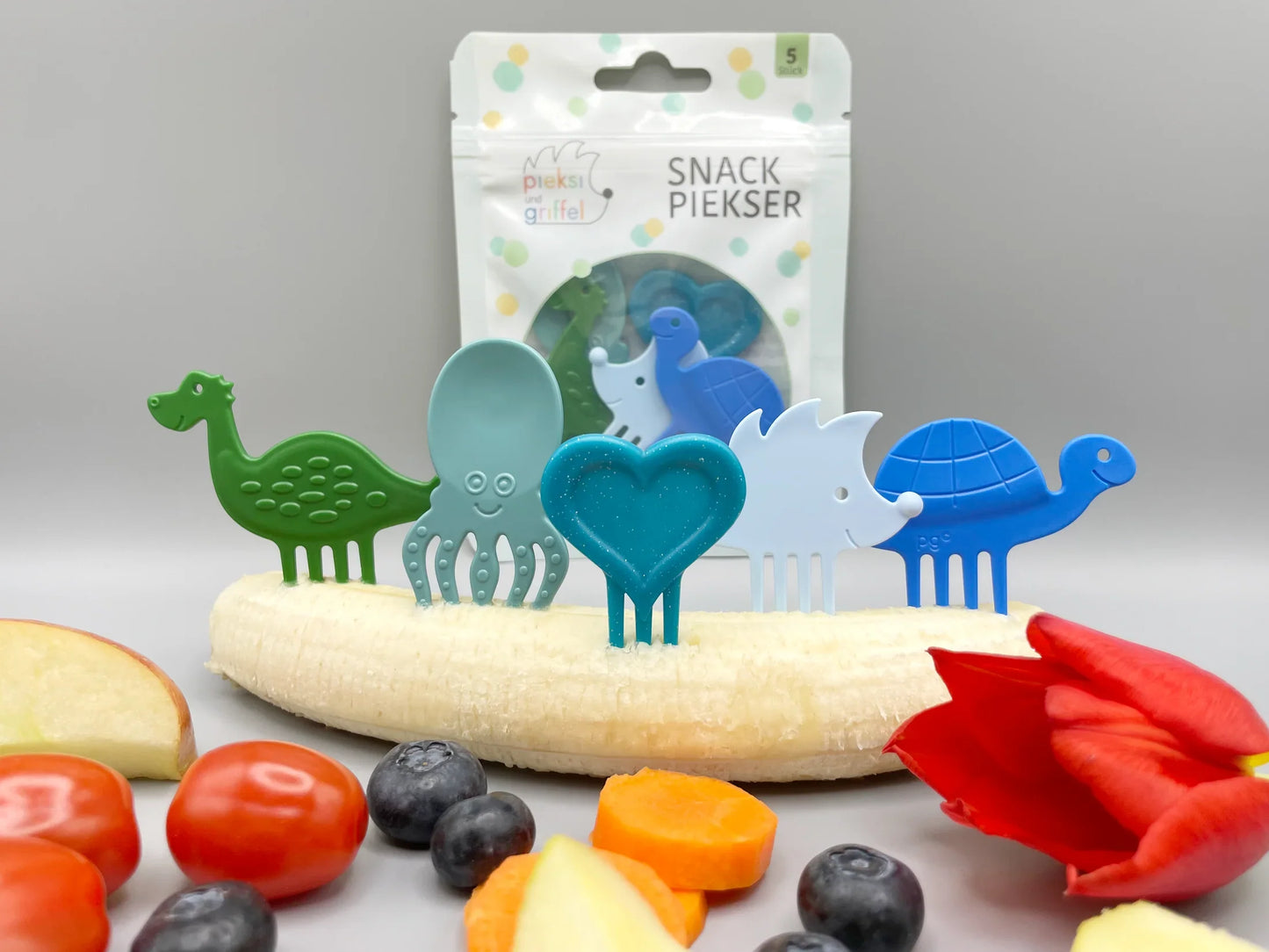 Gemischte Snackpiekser "Bouncy Five"