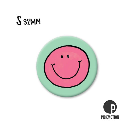 Magneet rond 32 mm "Rode Smiley"