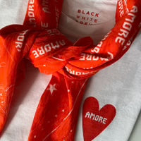 LENIKA X BWG AMORE Paisley Scarf red