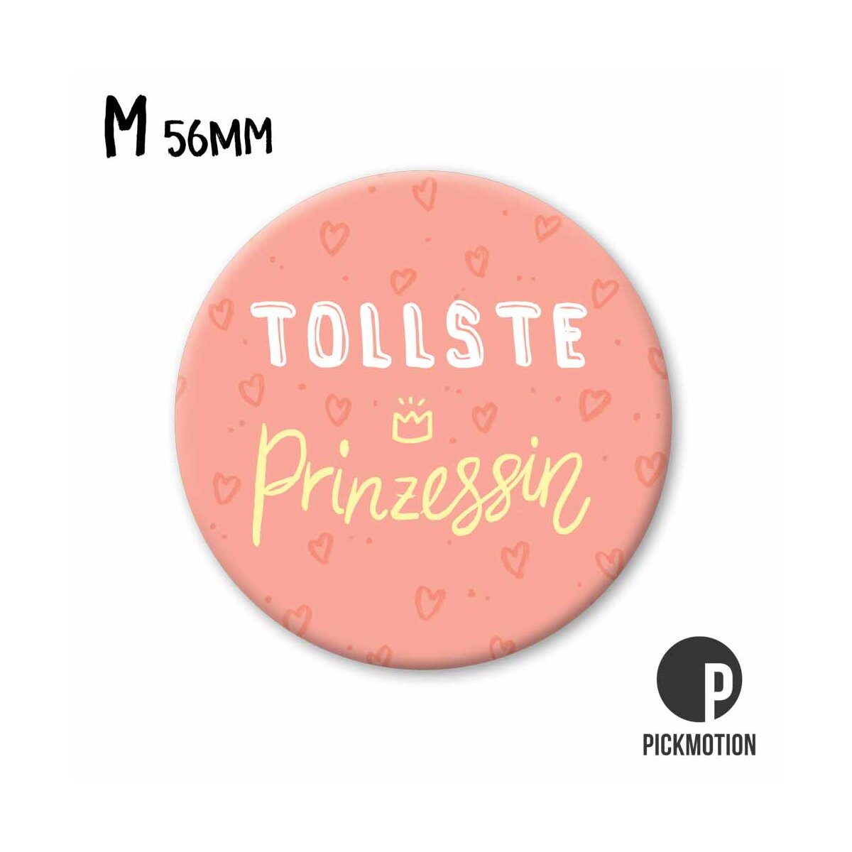 Magneet rond 56mm "Liefste Prinses"