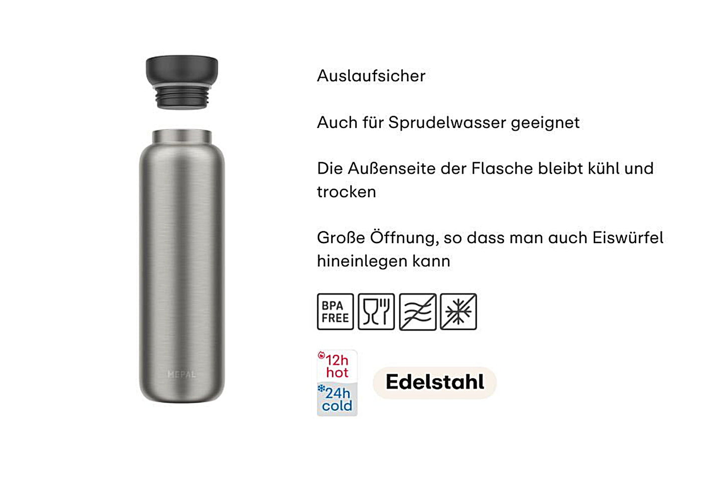 Thermoflasche Ellipse 900 ml - verschiedene Farben