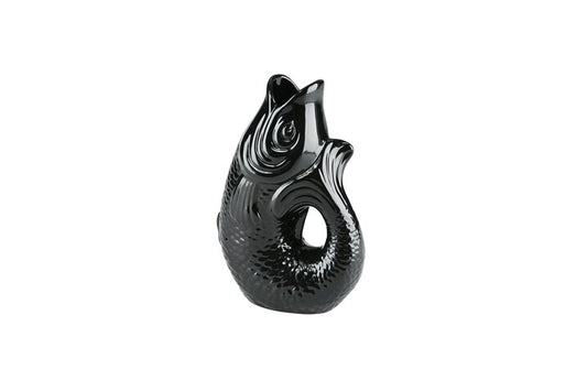 Fisch Vase/ Karaffe schwarz (1,2l)